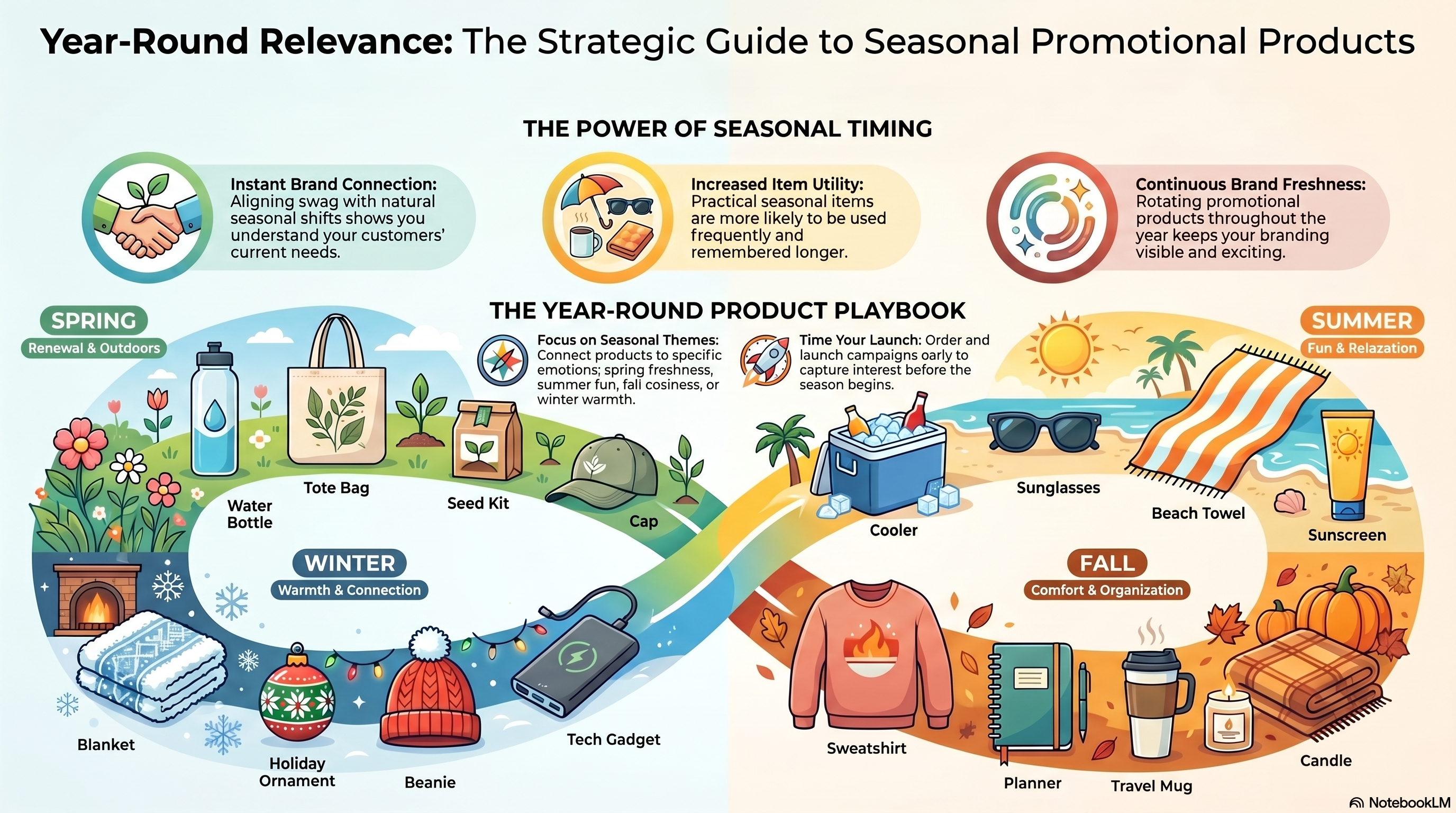 Guide to Seasonal Promotional Products infographic